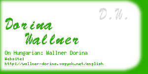 dorina wallner business card
